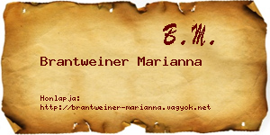 Brantweiner Marianna névjegykártya